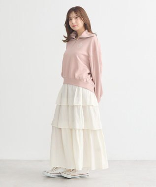 earth music&ecology ハーフＺＩＰプルオーバー Pink