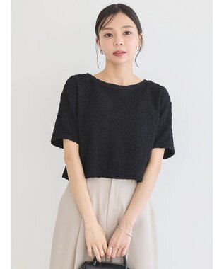 earth music&ecology ホイップ風ジャガードプルオーバー