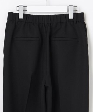 自由区 PEドビーストレッチテーパード パンツ ブラック