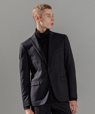 JOSEPH HOMME ウーステッドモックロディ ジャケット＜裏地：フォトコラージュプリント＞ グレー系1