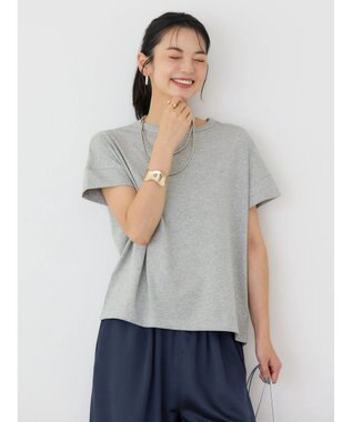 AMERICAN HOLIC 接触冷感ショートスリーブカットプルオーバー Light Gray Mixture