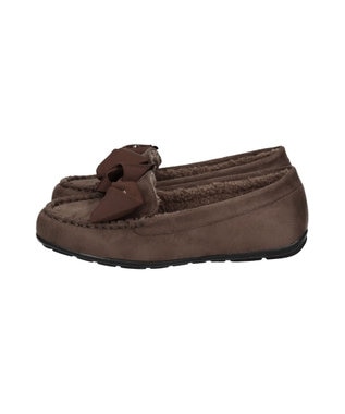 Bridget Birkin 【Bridget Birkin】グログランリボンモカシンシューズ ブラウンスウェード