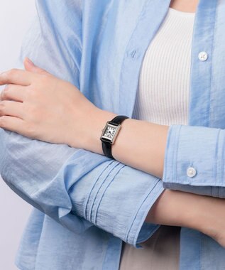 CITIZEN 【電池交換不要】ヴィンテージ調の小ぶりなスクウェアウオッチ EG2790-12A シルバー