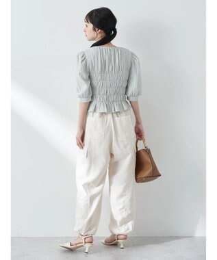 earth music&ecology ポコポコシャーリングトップス Light Green