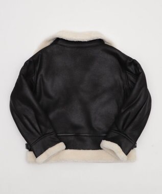 WEGO 【25年秋冬新作】フェイクムートンボアジャケット ブラック