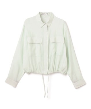 BEIGE， PAULINE / ドローストリングシアーブラウス Mint