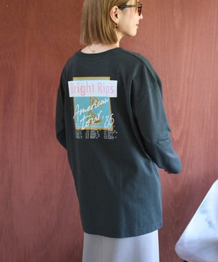 AMERICAN HOLIC Bright RipsロングTシャツ Charcoal Gray