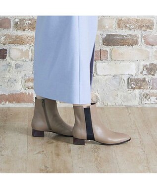 Riz raffinee <Riz raffinee>ローヒールサイドゴアショートブーツ