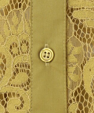 Feroux ヴィンテージレース ブラウス イエロー系