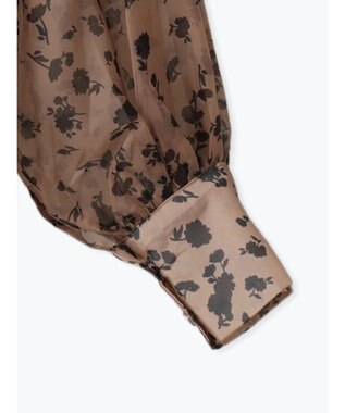 Te chichi シアーフラワーボリュームスリーブブラウス ベージュ