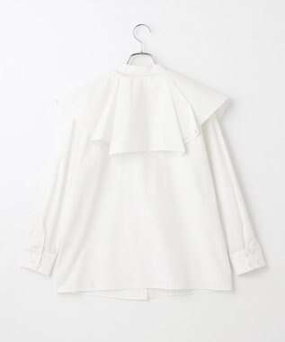#Newans 【セレモニーにも】2wayタックフレアカラーブラウス ホワイト