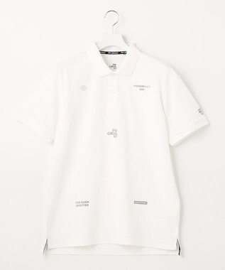 PW CIRCULUS 【MEN】【吸汗速乾/ストレッチ】ベーシックカノコ ポロシャツ ホワイト