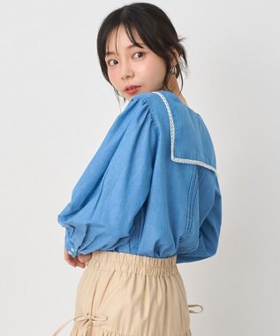 earth music&ecology セーラーカラーブラウス