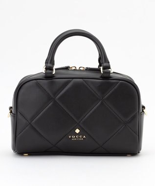 TOCCA 【美人百花掲載】OREILLER BAG ミニボストンバッグ ブラック系