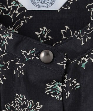 J.PRESS LADIES L 【WEB限定カラーあり・洗える】ラインフラワープリント ワンピース ネイビー系