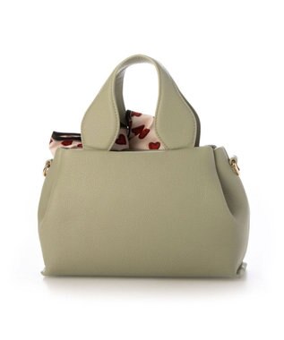 UNBILLION カシュカシュ cachecache / スカーフ付きラウンドミニショルダー グリーン