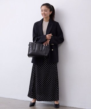 TOPKAPI 【TREASURE TOPKAPI】メタリック パデット ショルダー付 トートバッグ ブラック