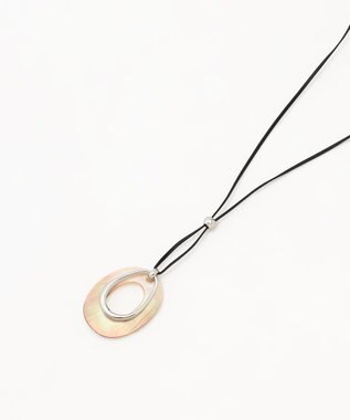 J.PRESS LADIES シェル ネックレス ライトグレー系