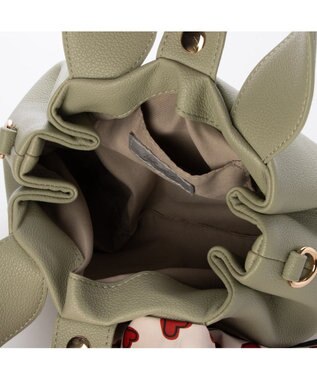 UNBILLION カシュカシュ cachecache / スカーフ付きラウンドミニショルダー グリーン