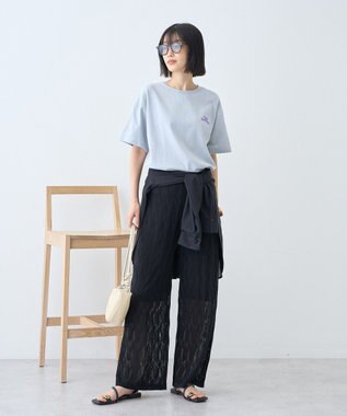 AMERICAN HOLIC 刺繍&フォトプリントTシャツ Light Gray