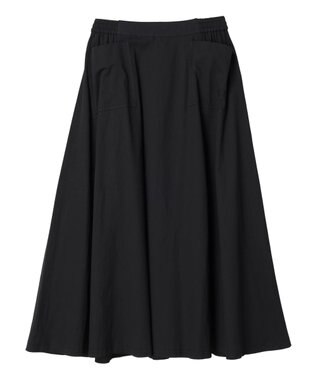 Green Parks ■ＥＳＣＡＲ　サイドポケットギャザースカート Black