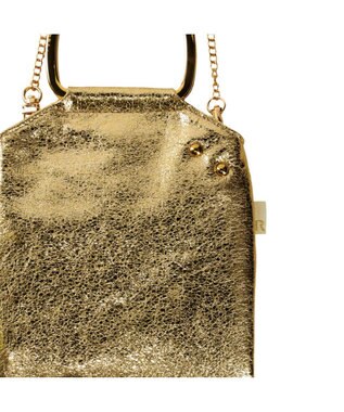 ROOTOTE 0669【直営店限定:ミニショルダー】ベビールー.シャイニークラック-A 01：ホワイトゴールド