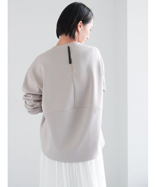 Te chichi バックジップダンボールプルオーバー Ｓグレー