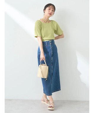 earth music&ecology ポコポコホルタープルオーバー Lime Green