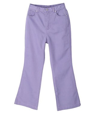 earth music&ecology カラーフレアパンツ Purple