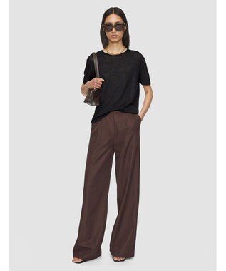 JOSEPH 【洗える】リネンジャージー　ティーシャツ Black