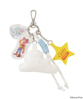 earth music&ecology 【予約】チャーム付キルティングショルダー/TOY STORY サックスブルー