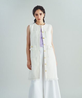 GRACE CONTINENTAL ツイードミニワンピース キナリ