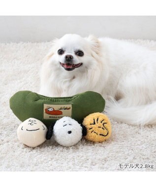 PET PARADISE スヌーピー シュラフ ボールトイ カーキ