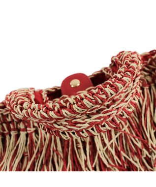 ROOTOTE 1151【カゴバッグ】LT.デリ.フリンジ.バスケット-C 01：ストロベリーミルク