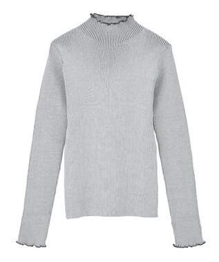 Green Parks ・ＡＮＤＳＥＡＲＣＨ　メランジリブハイネックニット Gray