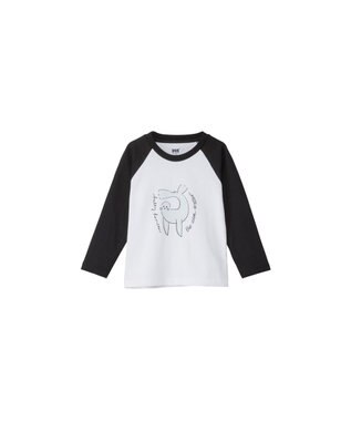 HELLY HANSEN 【キッズ】ロングスリーブアニマルティー ブラック