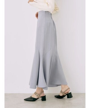 earth music&ecology キレイラインマーメイドスカート Blue