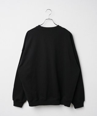 WEGO ヘビーウエイト刺繍グラフィックプルオーバー ブラック