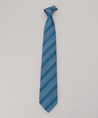 GOTAIRIKU 日本縫製/オリジナル柄【Fermo Fossati】ネクタイ_レジメンタル ターコイズブルー系1