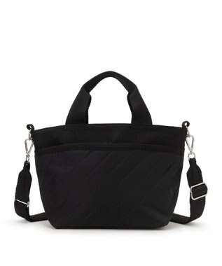 LeSportsac SMALL BUCKET TOTE/ラインデボスブラック ラインデボスブラック
