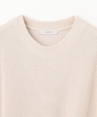 ANY 【洗濯機可】フレンチスリーブニットソー サンドベージュ