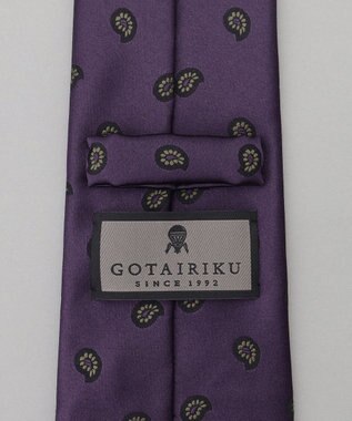 GOTAIRIKU GOTAIRIKU別注【MANTERO/マンテロ】ネクタイ_ペイズリー パープル系8