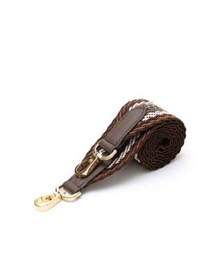 A.D.M.J. 【別売り】イタリアンテープショルダーストラップ(レギュラー/107cm) BR/BENI