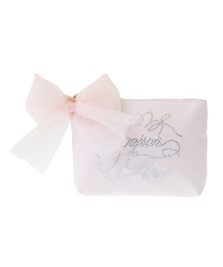 Maison de FLEUR ラインストーンポーチ Pink