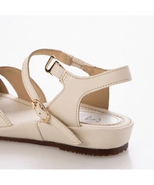 ing <ing>【サスティナブル】アンクルストラップサンダル アイボリー