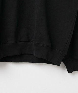 WEGO ヘビーウエイト刺繍グラフィックプルオーバー ブラック