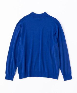 UNFILO MENS スタイリッシュ ハイネック ニット オリエンタル ブルー