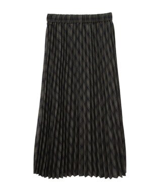 earth music&ecology すきな丈Ｔ／Ｒプリーツスカート Check Brown