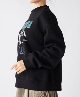 OP／FILA 【Kappa】スキークラブデザイン ユニセックススウェット ブラック