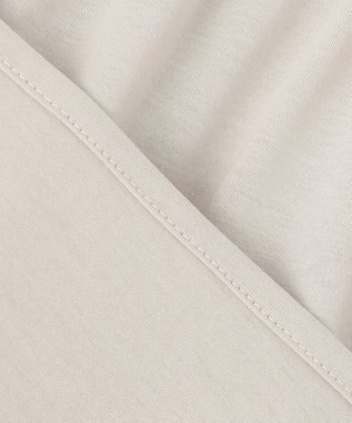 J.PRESS LADIES 【洗える】プレーティング キーネック カットソー ライトグレー系